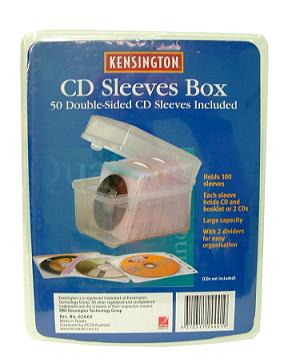 Kensington CD Sleeves Box 50 Double Sided Pocke